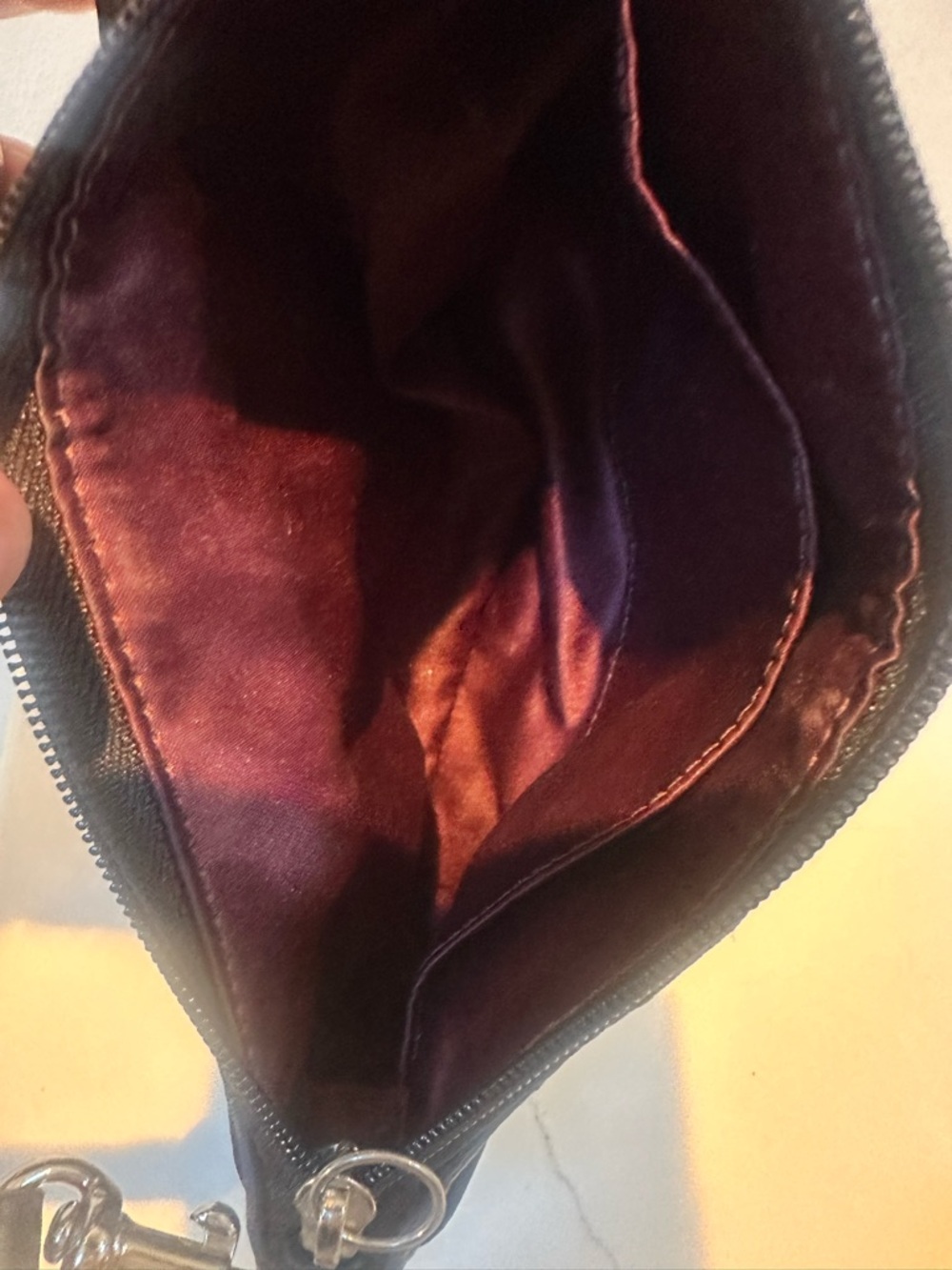 Coach Op Art Black Signature Jacquard wristlet or mini bag with hang tag - Picture 4 of 10